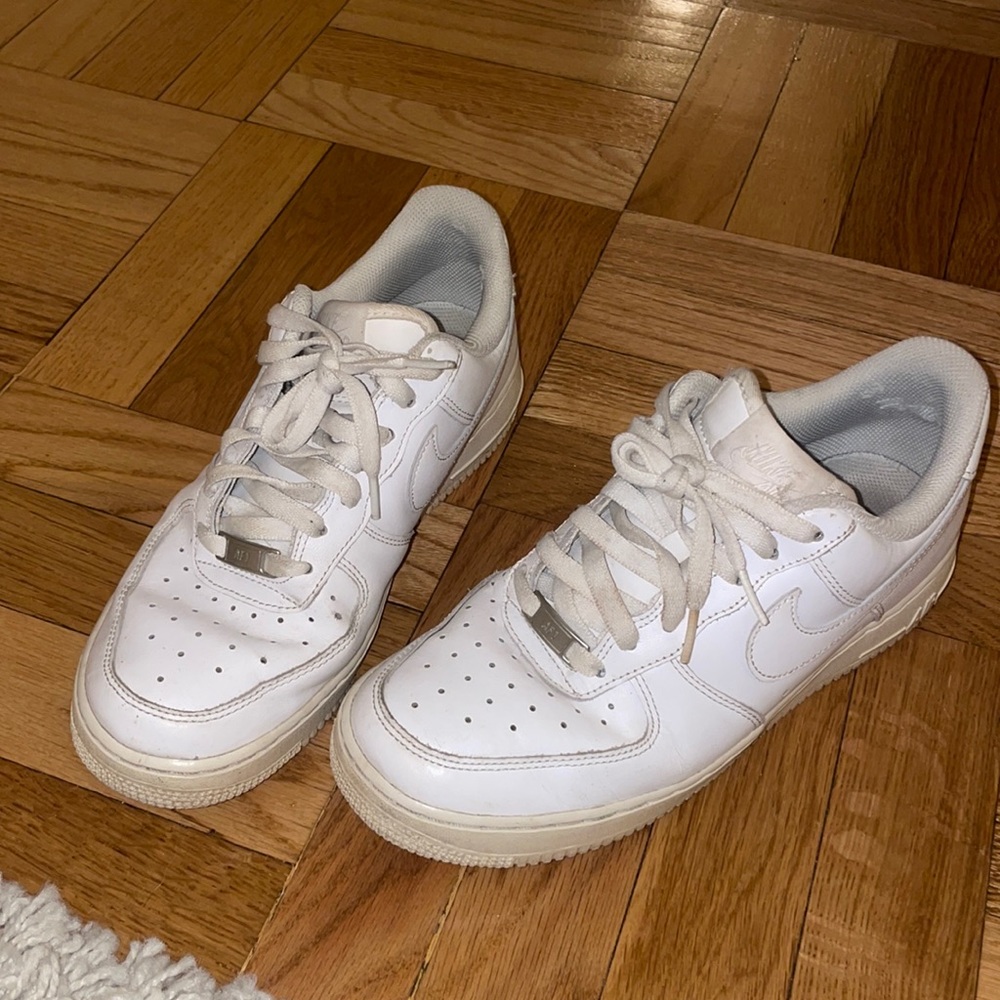 Nike white air force 1s